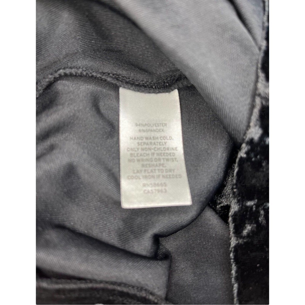 New Nordstrom Abound Crushed Velvet Velour Mini Retro 90s Y2K Skirt Black S - Picture 9 of 11